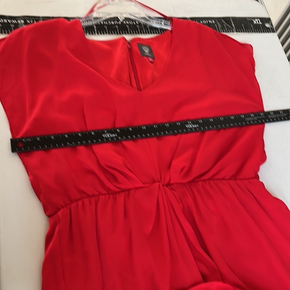 Vince Camuto size 14 red V-neck dress short sleeve with back zip NWOT - Picture 9 of 11